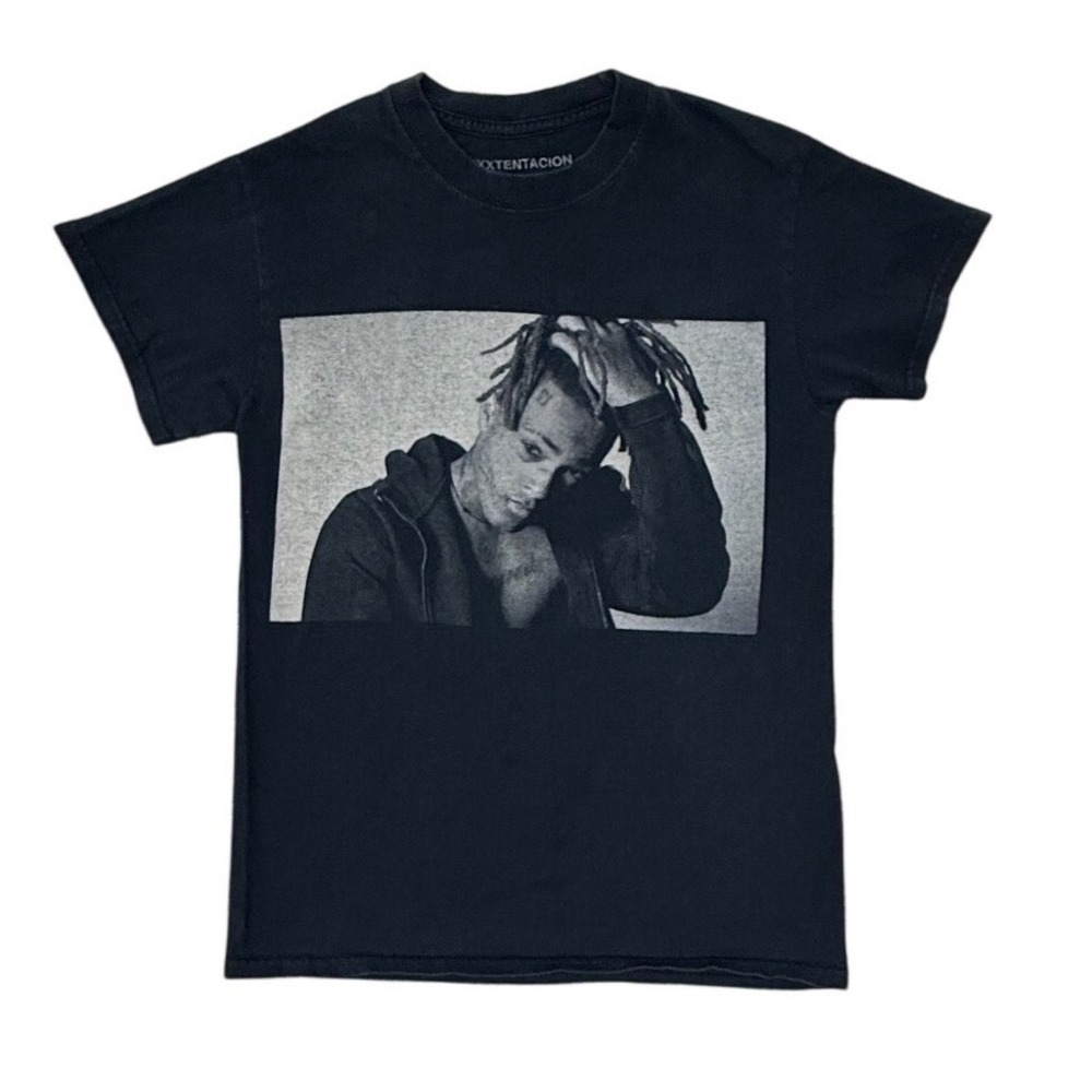 XXXTentacion Graphic T-Shirt Black Small Portrait Numb Quote Hip Hop Rap Tee